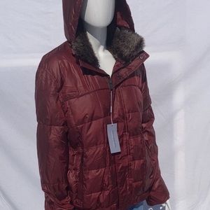 Marc New York Andrew Marc Dodge Down Puffer Jacket Rabbit Fur new with tags